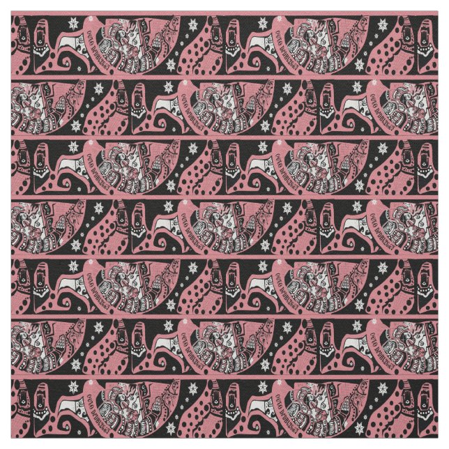 Tissu ᎤᎧᏖᎾᎠᎴᎠᏴᏓᏆᎶᏍᎩ Uktena et tonnerre (Échantillon)