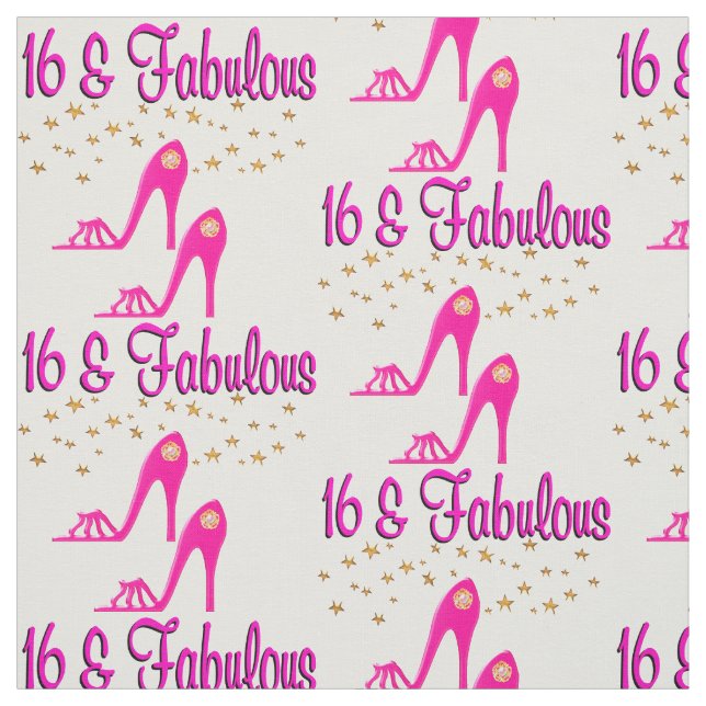 TISSU 16 ET FABULEUSE CONCEPTION DU 16E ANNIVERSAIRE (Échantillon)