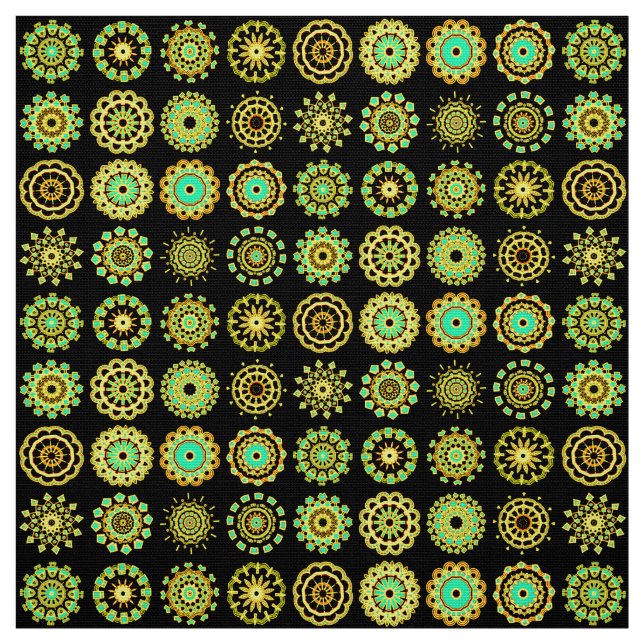 Tissu 16 Mandalas (Échantillon)
