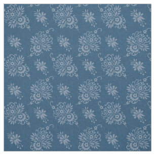 Tissu 1883 Floral, Bleu