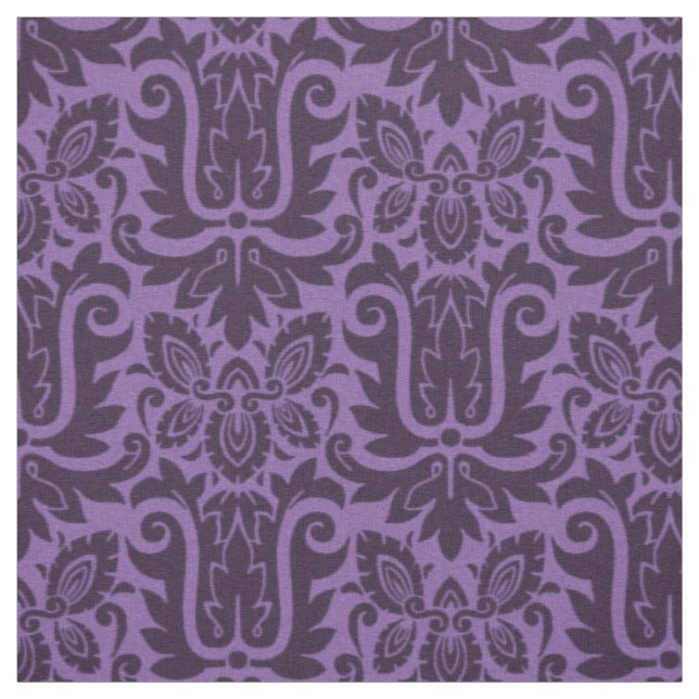 Tissu 1885 Damas, mauveine pourpre (Échantillon)