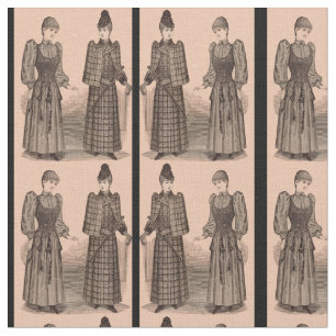 Tissu 1895 Empreinte détentrice femme manteau et tenue i
