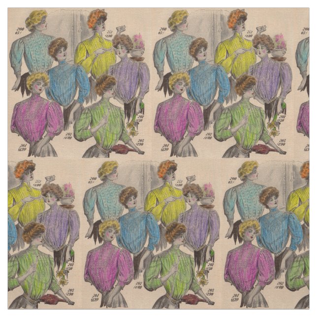 Tissu 1908 Gimbels dames blouses tailles n° 1 (Échantillon)