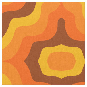 Tissu 1960 1970 Style Motif Fabric