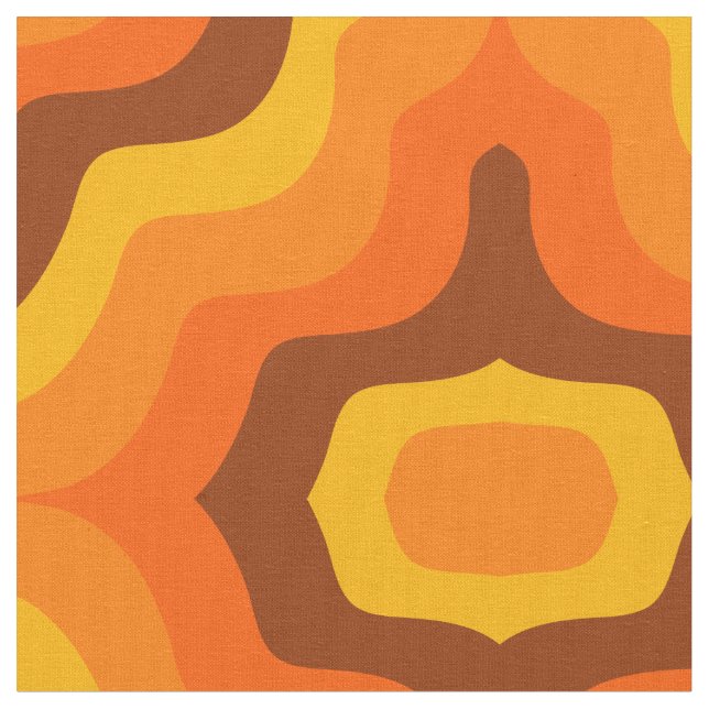 Tissu 1960 1970 Style Motif Fabric (Fermer)