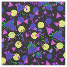 1990 rétros tissus nommés faits sur commande