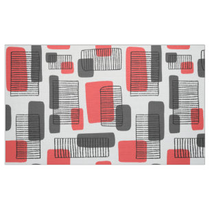 Tissu 251215 - Rose et gris tropicaux