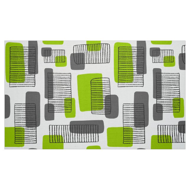 Tissu 251215 - Vert et gris (Fat Quarter)
