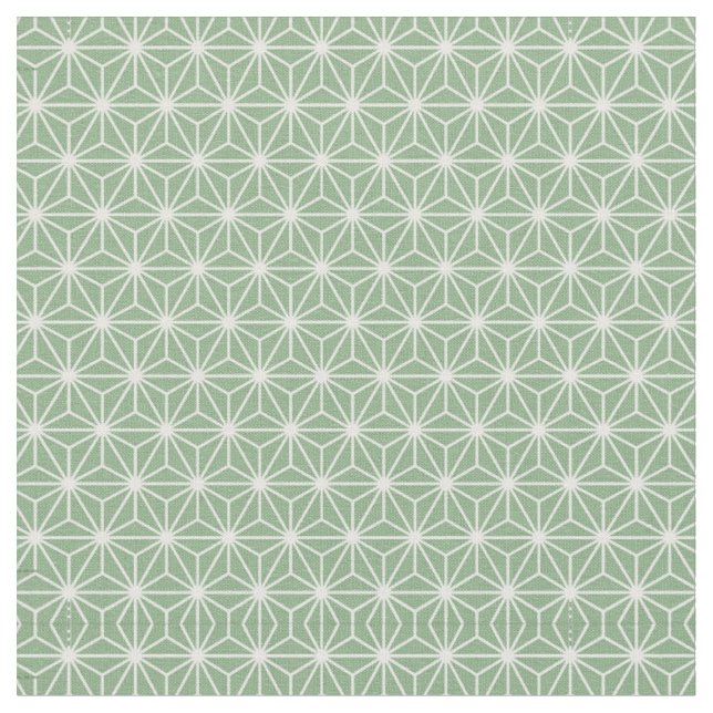 Tissu 3,75" Vert Asanoha Blocs Japonais Blocs Bébé Côtés (Fermer)