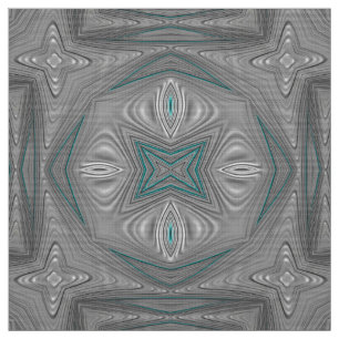 Tissu 3D ! Turquoise blanc gris argenté ~