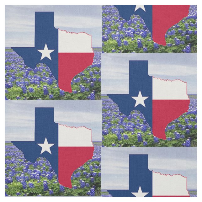 Tissu 4,5" de drapeau de forme du Texas de (Échantillon)