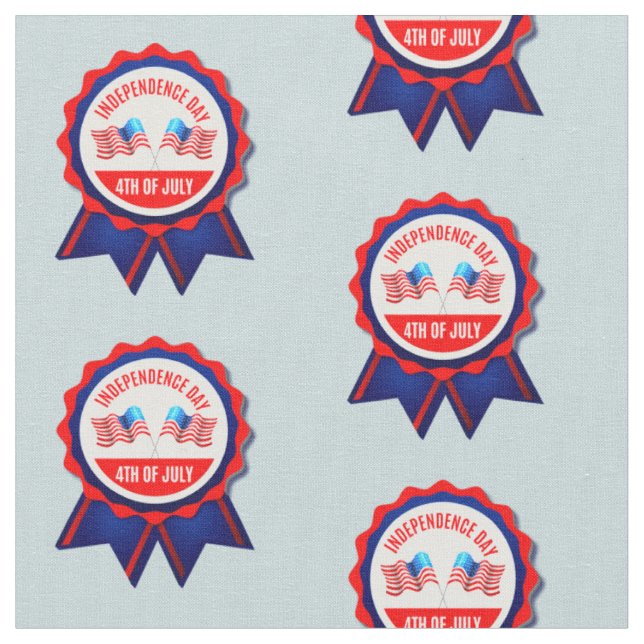 Tissu 4 juillet Fête de l'Indépendance Rosette Design (Fermer)