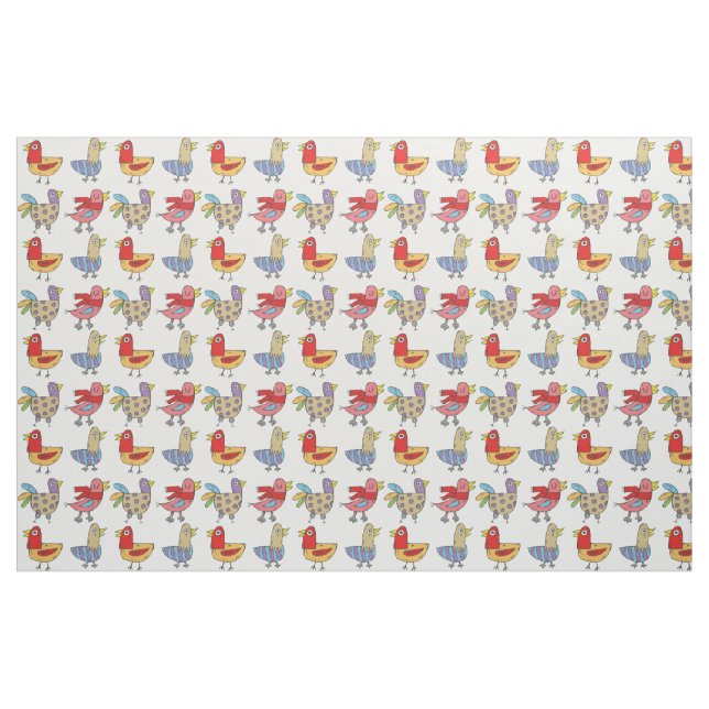 Tissu 4 Oiseaux amusants Thunder_Cove (Fat Quarter)