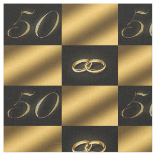 Tissu 50e anniversaire de mariage tissu!