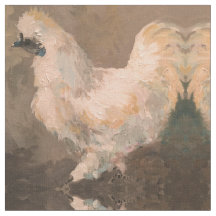 Tissu 56" de ferme de poulet de Silkie coton