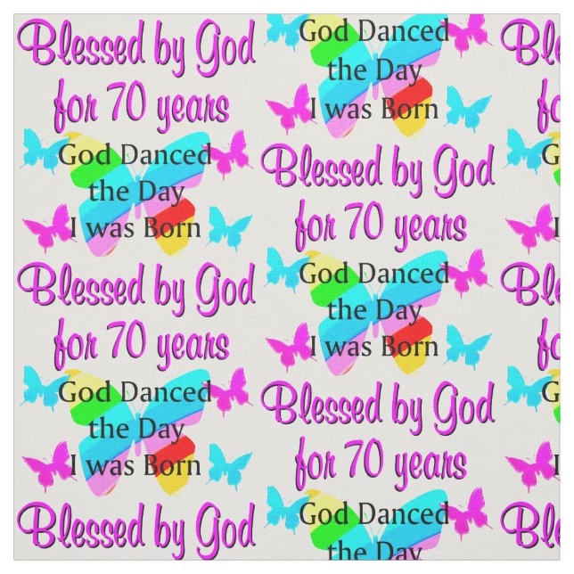 TISSU 70E ANNIVERSAIRE (Échantillon)