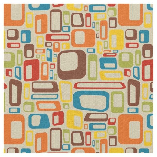 Tissu 70s mod squares fabric (Fermer)