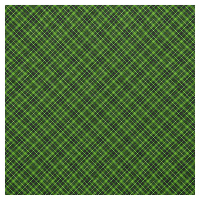 Tissu 90s Sculpté Plaid Grunge Noir Vert Motif (Échantillon)