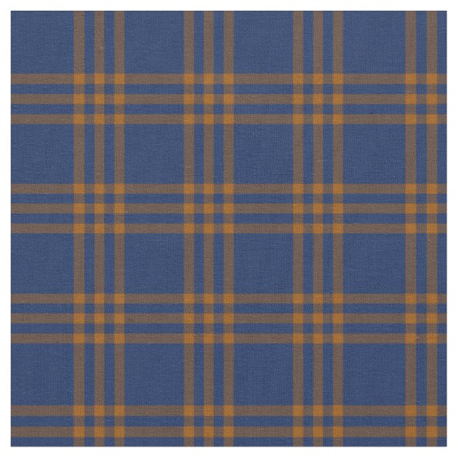 Tissu à carreaux bleu et or (Fermer)