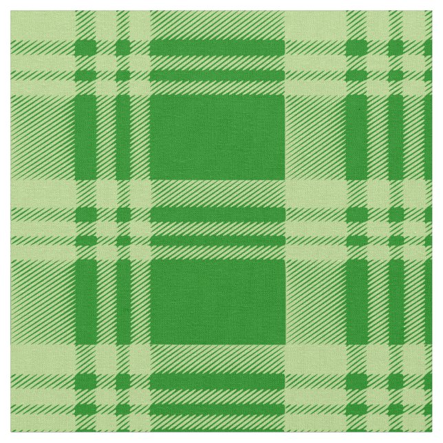 Tissu à carreaux verts & artisanat  (Fermer)