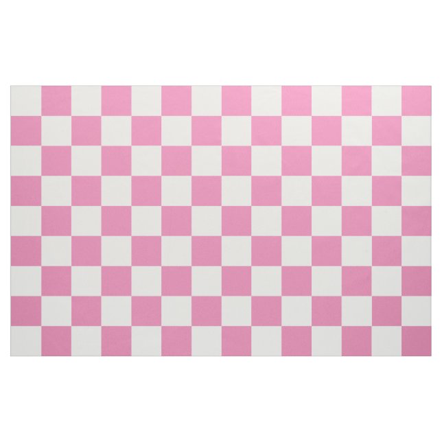 Tissu À damiers rose (Fat Quarter)