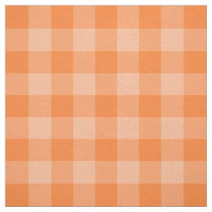 Tissu à deux tons orange de motif de guingan