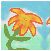 tissu à fleurs jaunes