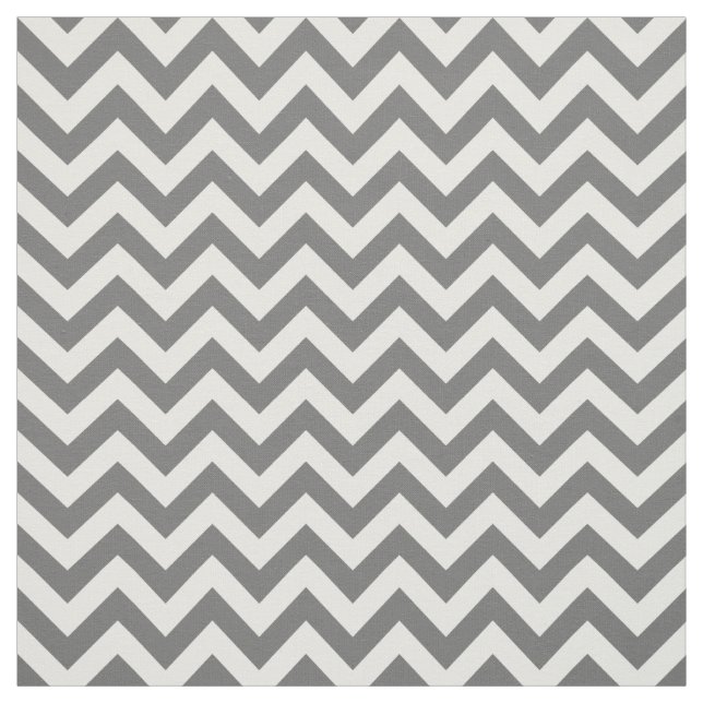 Tissu à la mode de motif de Chevron de blanc gris (Échantillon)