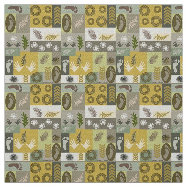 Tissu à motif abstrait (Échantillon)