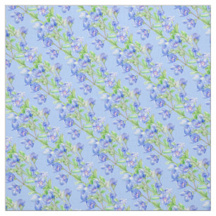 Tissu à motif d'aquarelle Speedwell