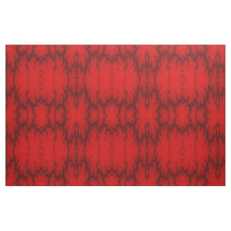 Tissu à motif de foudre rouge