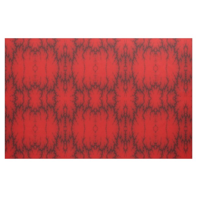 Tissu à motif de foudre rouge (Yard)