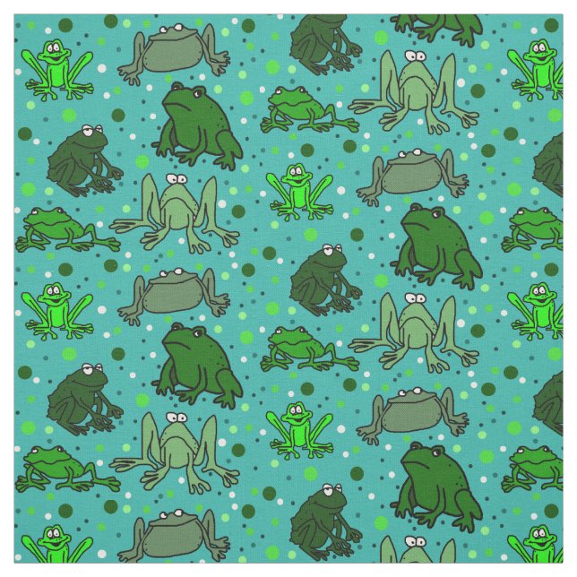 Tissu à motif de grenouille (Échantillon)