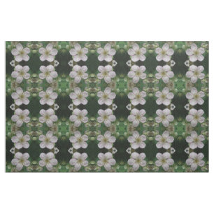 Tissu à motif floral macro fleur de mûre