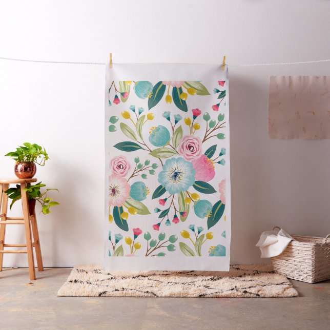 Tissu à motif floral - Personnalisable  (In Situ)