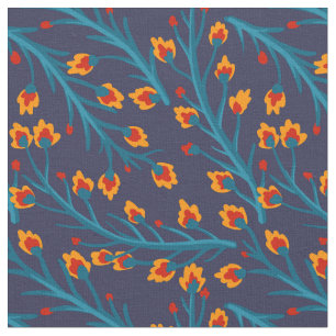 Tissu à motif floral vintage.