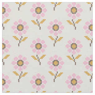 Tissu à motif folklorique ukrainien Boho