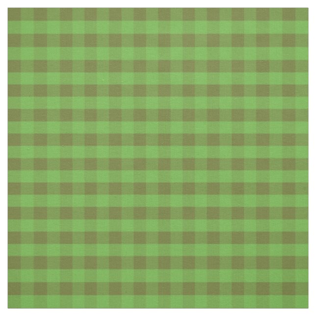 Tissu à motif Gingham à carreaux Vert des champs d (Échantillon)