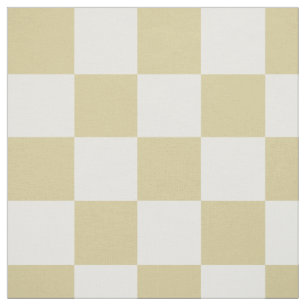 Tissu à motifs à carreaux larges et beige