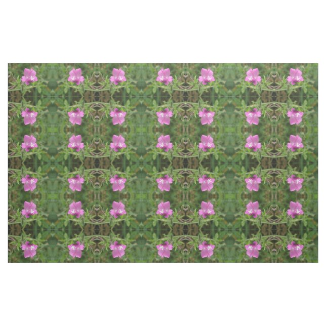 Tissu à motifs de fleur rouge Campion (Fat Quarter)