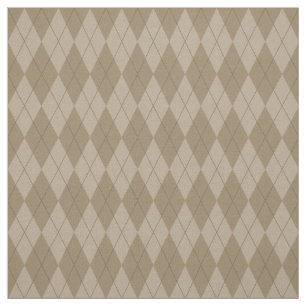 Tissu à motifs de losanges Brown de motif