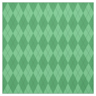 Tissu à motifs de losanges vert de motif