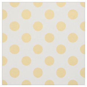 Tissu à petits pois jaunes