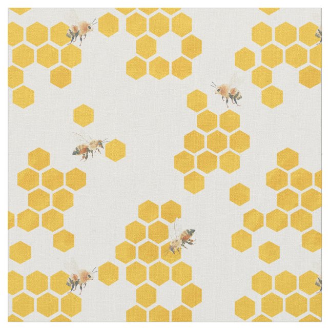 Tissu Abeille en nid d'abeilles (Fermer)
