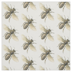 Tissu Abeille vintage de miel
