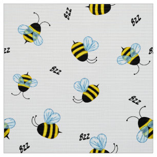 Tissu Abeilles bourdonnantes très occupées mignonne ab