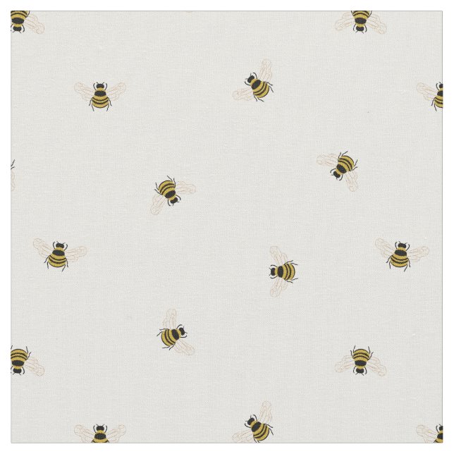 Tissu Abeilles de miel (Fermer)