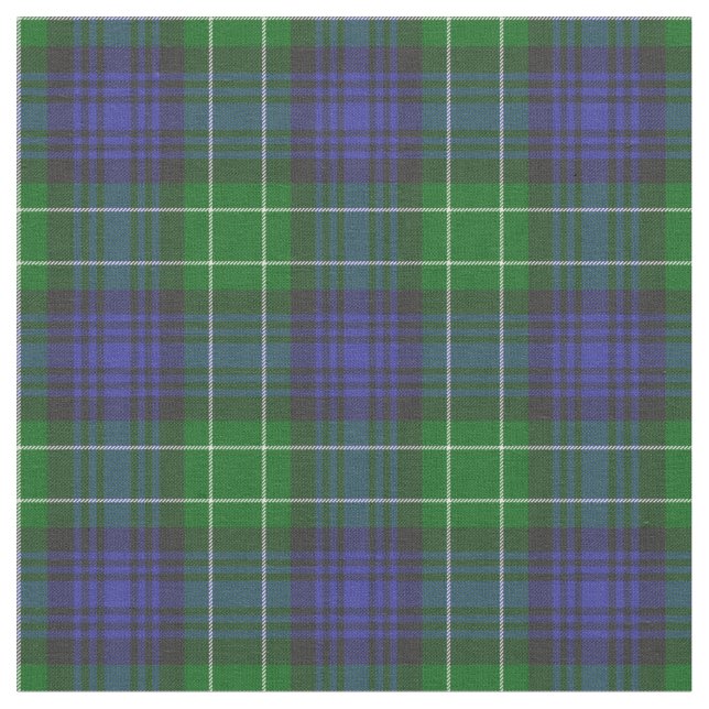 Tissu Abercrombie Blue Green Tartan Plaid Scottish (Fermer)