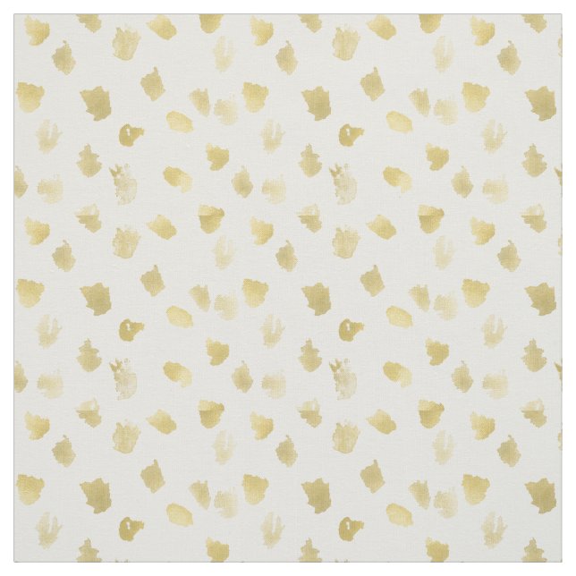 Tissu Abrégé sur blanc poster de animal d'or (Échantillon)