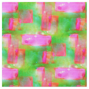 Tissu Abrégé sur lumière du soleil peint jaune, rose